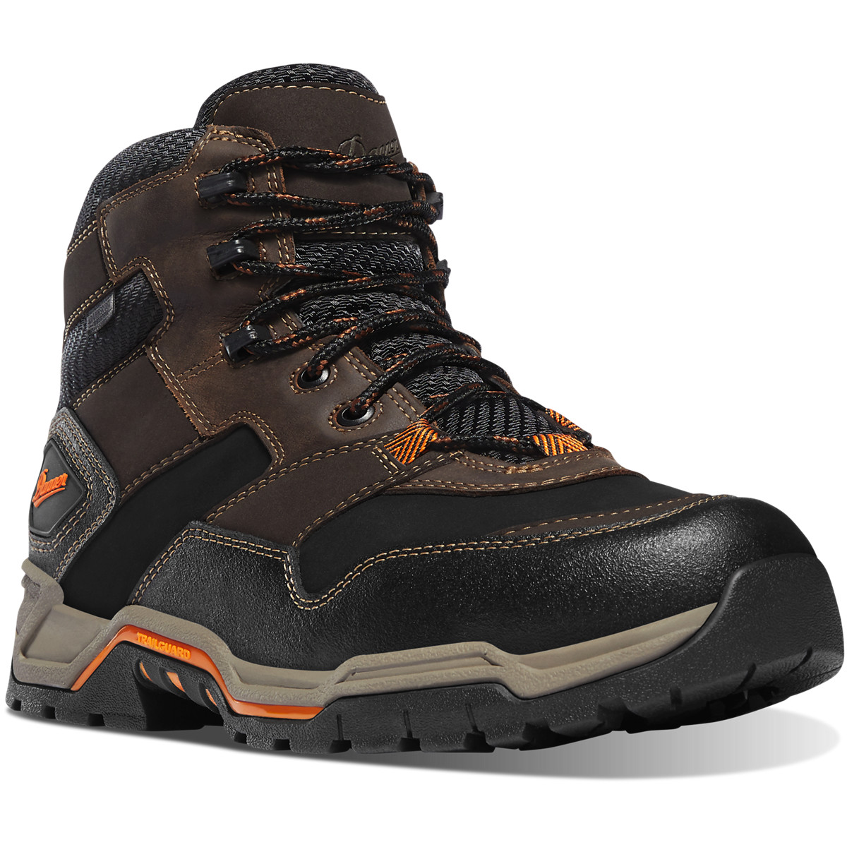 Danner Field Ranger Composite Toe Dark Brown/Black Work Boots Mens - South Africa 60179NVQW